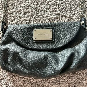 Nine West Textured Gray Shoulder Bag